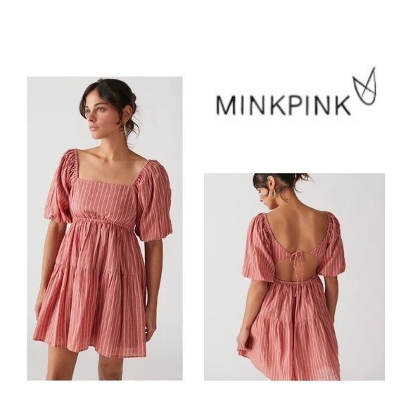 MINKPINK Dresses & Skirts - MINKPINK Anne mini dress in pink - size XS